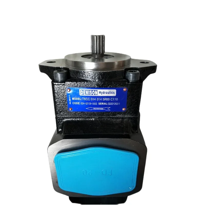 

Гидравлический лопастной насос Parker Denison серии T6DC, модели T6C 031 1R02B, T6CC 014 014 5R00 C110, с двойным насосом