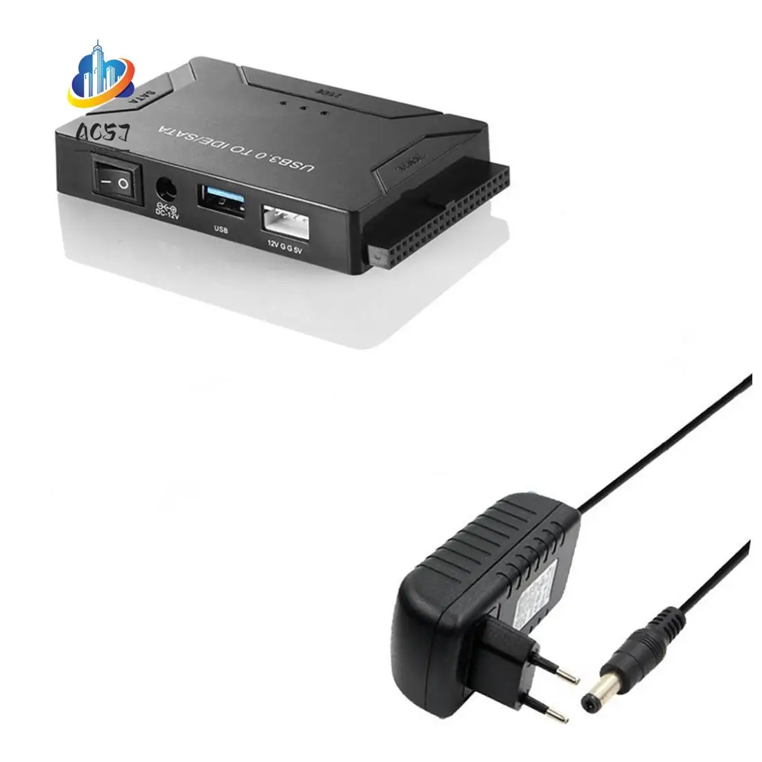 

Адаптер AC57-SATA к USB IDE Кабель USB 3.0 2.0 Sata3 для 2,5-3,5-дюймового жесткого диска SSD-конвертера Адаптер IDE SATA, вилка европейского стандарта