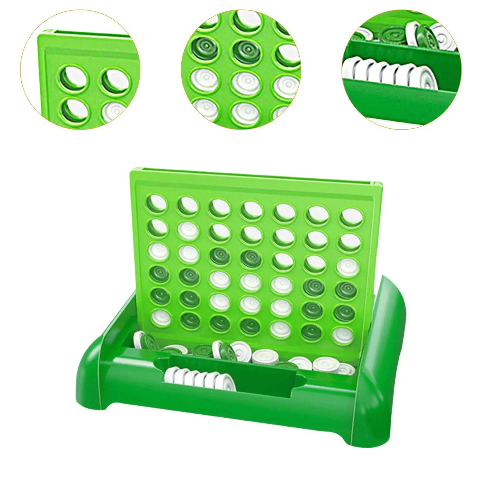 Four in A Row Game Foldable Early Learning Travel Game Line up 4 Game for Party