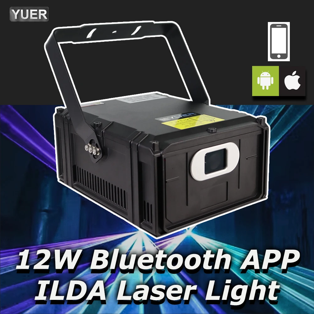 

Android IOS Bluetooth управление RGB анимация лазерный свет 12 Вт сканер лазерный проектор ILDA DMX дискотека вечеринка свадьба Рождественская сцена