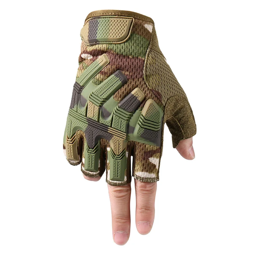 

Military Tactical Gloves Men Outdoor Half Fingered Gloves Airsoft Hunting Combat Riding Hiking shooting Half Fingered Glove