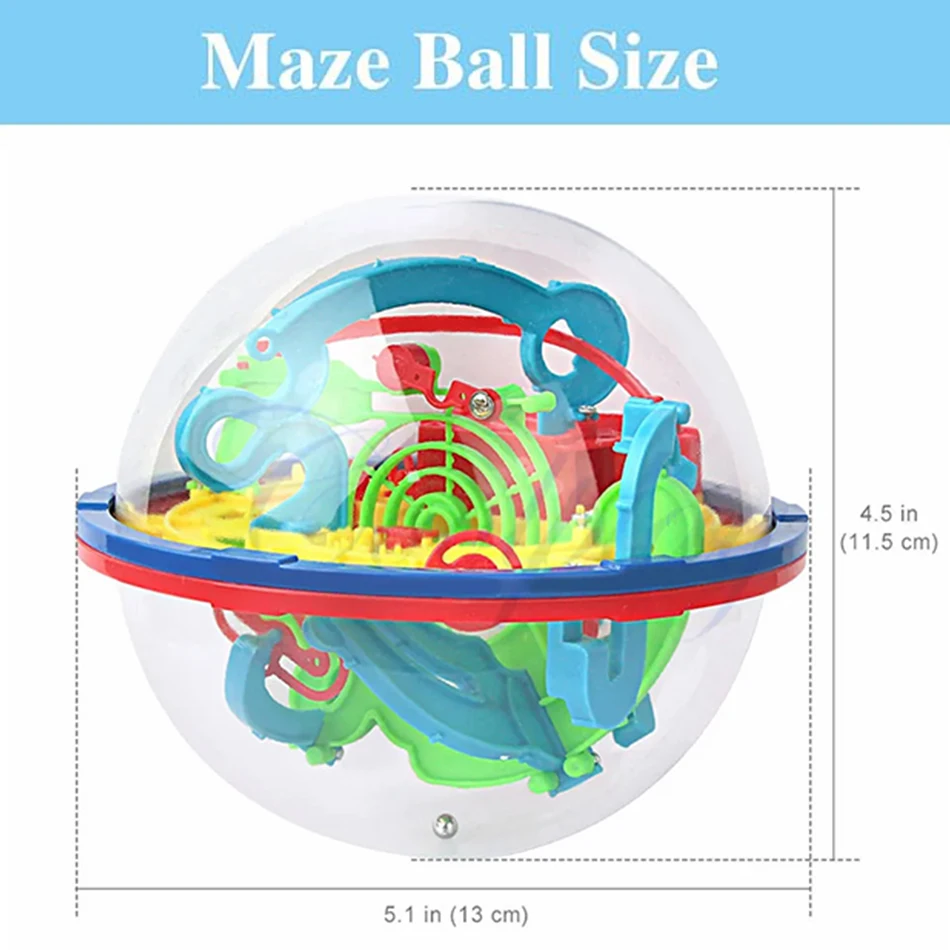 Labirinto 3D Palla Puzzle Gioco Idea di intelligenza Labirinto Giocattoli Perplexus Labirinto IQ Sfida Giocattolo educativo per bambini e adulti Regali