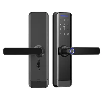 Smart lock wooden door fingerprint lock room bedroom rental room office door combination lock