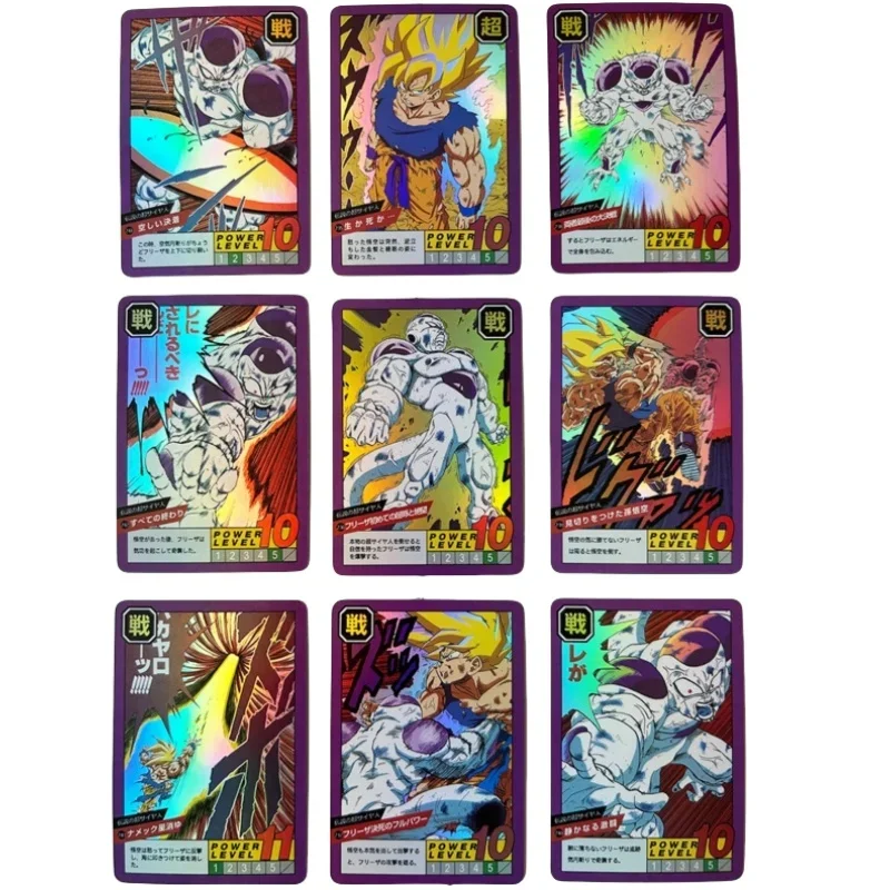 Dragon Ball Flash Card, Son Goku, Vegeta IV, Piccolo, Frieza, Android 17, Jidou DIY Action Toy Figures, Anime Game Collection, 54 Feuilles