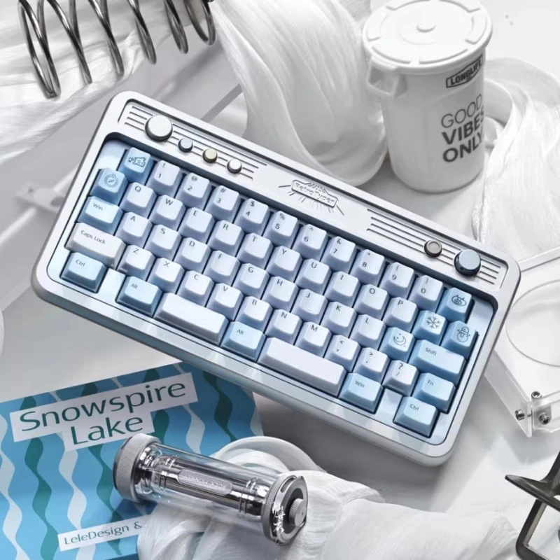 RT50 Mechanical Keyboard Kit Customized Tri-mode Wireless 2.4G Hot-swap Aluminum Alloy E-sports Gaming Office Keyboard DIY