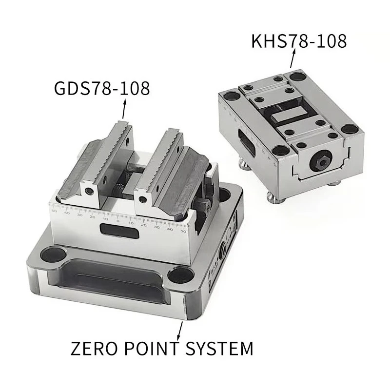 GDS78-108 High Precision Modular Self-Centering Vise for CNC Milling and Grinding Small Parts
