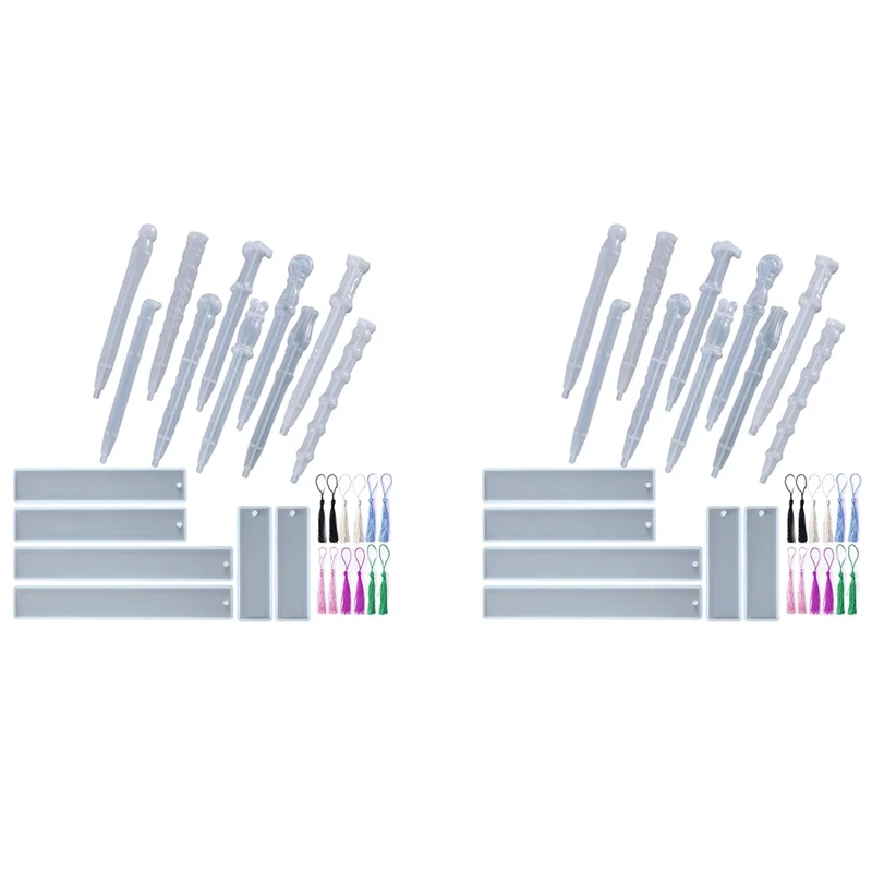قوالب السيليكون للراتنج، قوالب الايبوكسي مع 20 قطعة قوالب أقلام الراتنج، 12 قطعة قوالب الراتنج المرجعية للحرف اليدوية والهدايا