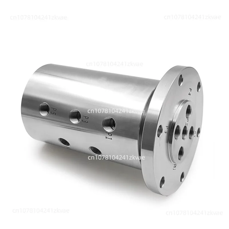 Dual-Channel Slitter Rewinder Hydraulic Cylinder High-Pressure Multi-Channel Threaded Connection Universal Swivel Joint