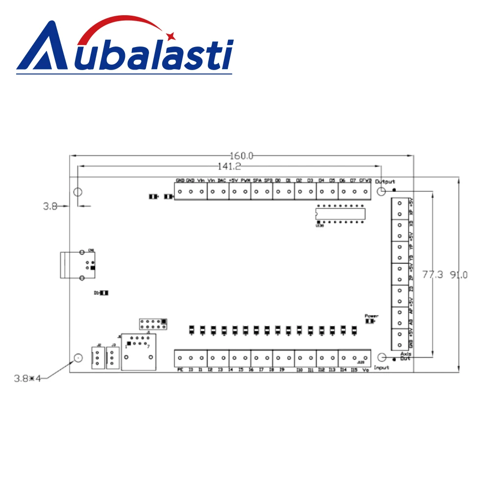 Aubalasti CNC Mach3 USB Controller Driver High-speed Motion Control Card For CNC Engraving Machine