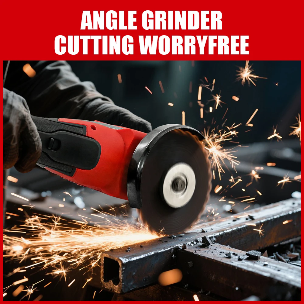 100/125mm Brushless Angle Grinder Polishing Machine Cordless Grinding Machine Cutting Woodworking For Milwaukee 18V Battery Pin - Image 4