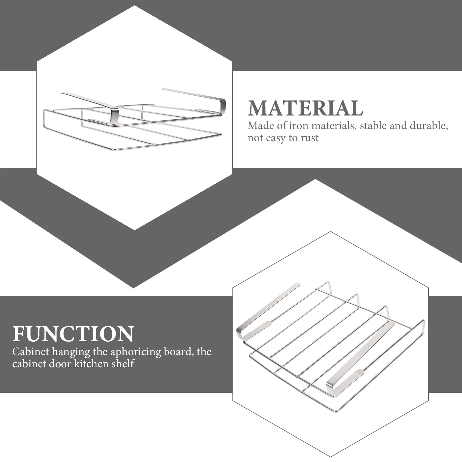 

Hanging Cutting Board Rack Cabinet Holder Kitchen Storage Rack Multi-Use Cutting Board Lid Organizer Under Cabinet Kitchen