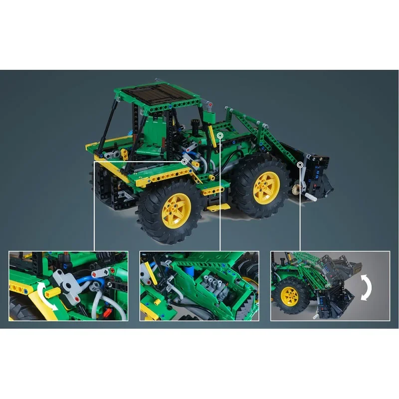 

MOC-154575 Городской классический экскаватор-погрузчик, модель строительного блока, 1357 деталей, детская игрушка на день рождения и Рождество для мальчиков в подарок