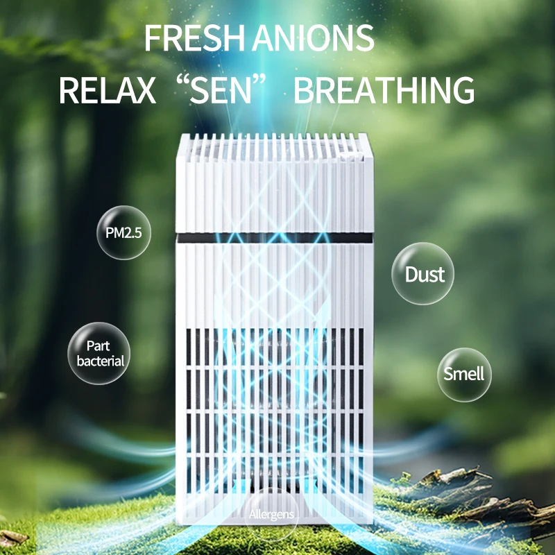 Air purifier household indoor purifier smoke and formaldehyde removal air purifier negative ion deodorization