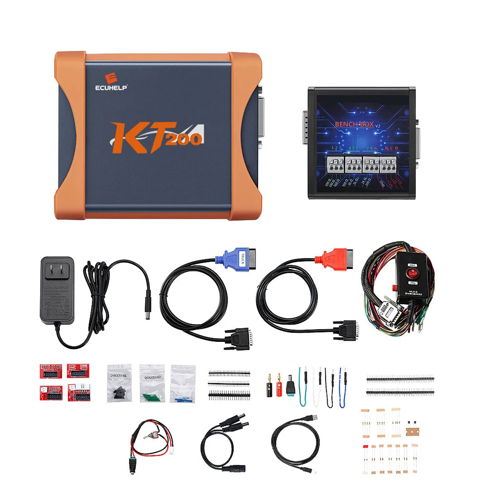 على الانترنت KT200 ECU مبرمج ، ودعم ECU صيانة رقاقة ، وضبط إزالة رمز DT ، وأضاف نماذج جديدة ، بروتوكلز متعددة ، وقراءة والكتابة