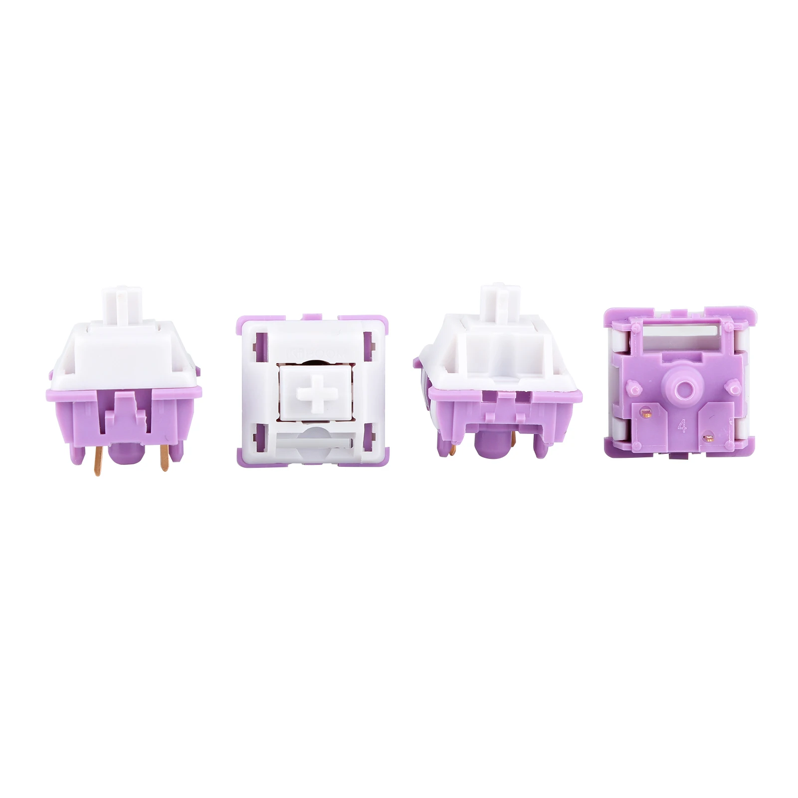 35pcs KiiBOOM Taro Cream Milk Switches V2 54g 5pins Tactile Mechanical Switches for Hot swappable Mechanical Keyboard