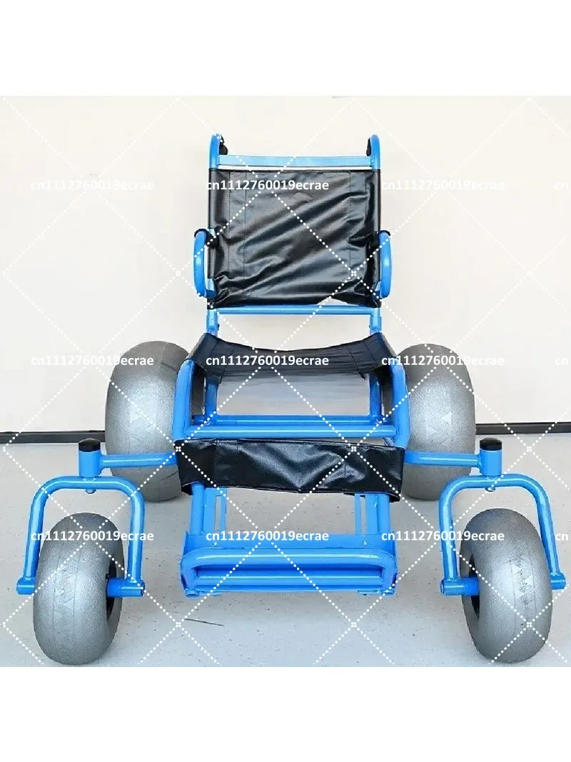 All Terrain Adult Beach Wheelchair with Balloon Tires for Soft Sand