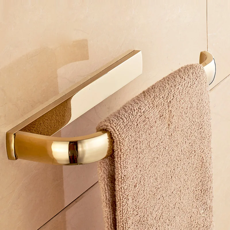 

Luxury Bathroom Drying Rack Towel Gold Color Towel bar Holder
