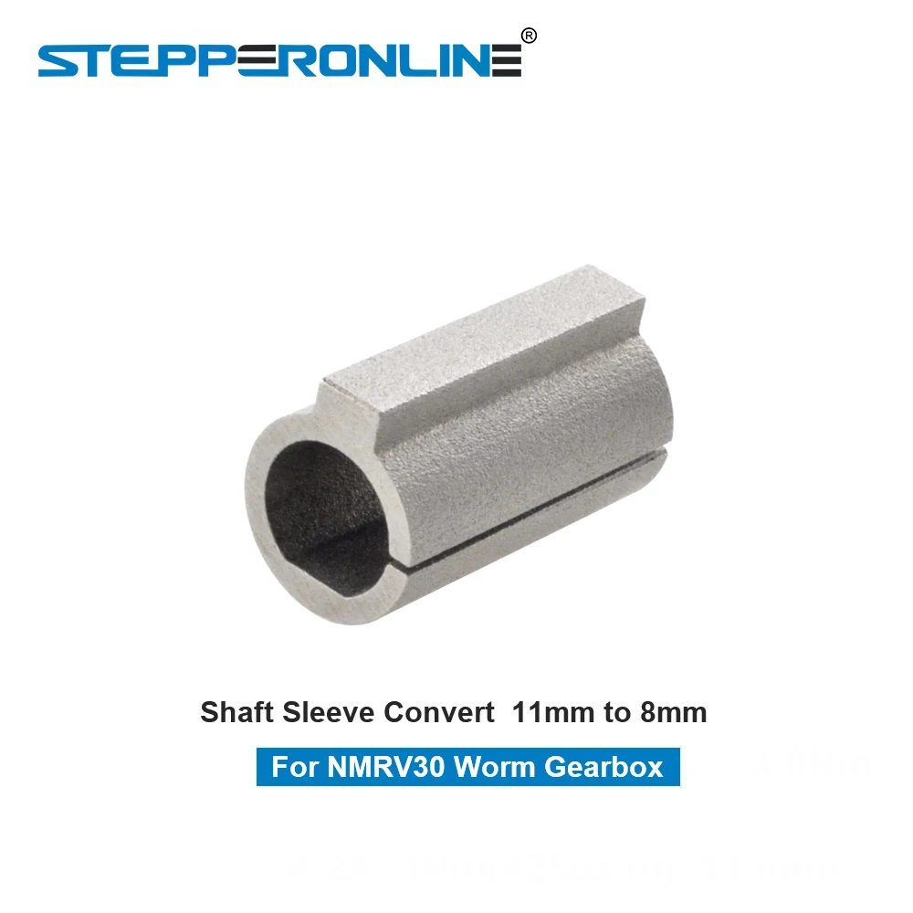 STEPPERONLINE Shaft Sleeve Adaptor 11mm to 8mm for NMRV30 Worm Gearbox