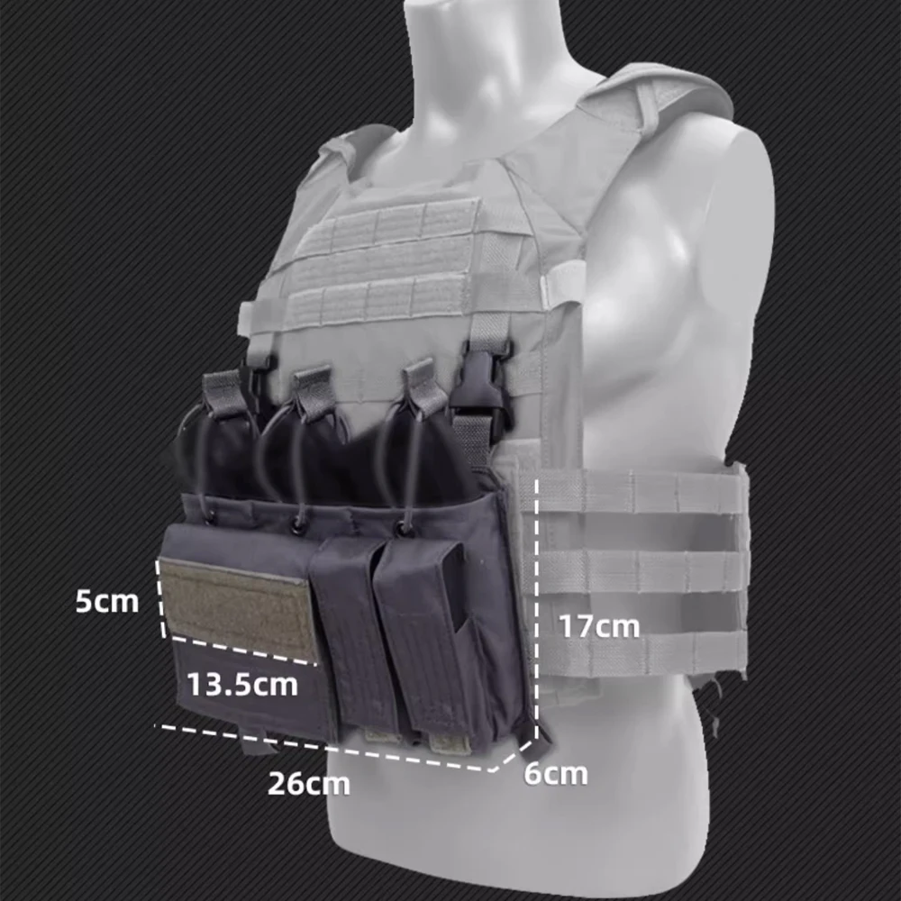 Tactical auxiliary bag outdoor training chest hanging XPC2.0 vest accessories avs Velcro front hanging plate