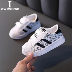 2023 Boys Sneakers Kids Shoes Baby Casual Toddler Girls Running Children Sports Shoe Fashion Light Flat Soft Breathable Sneakers