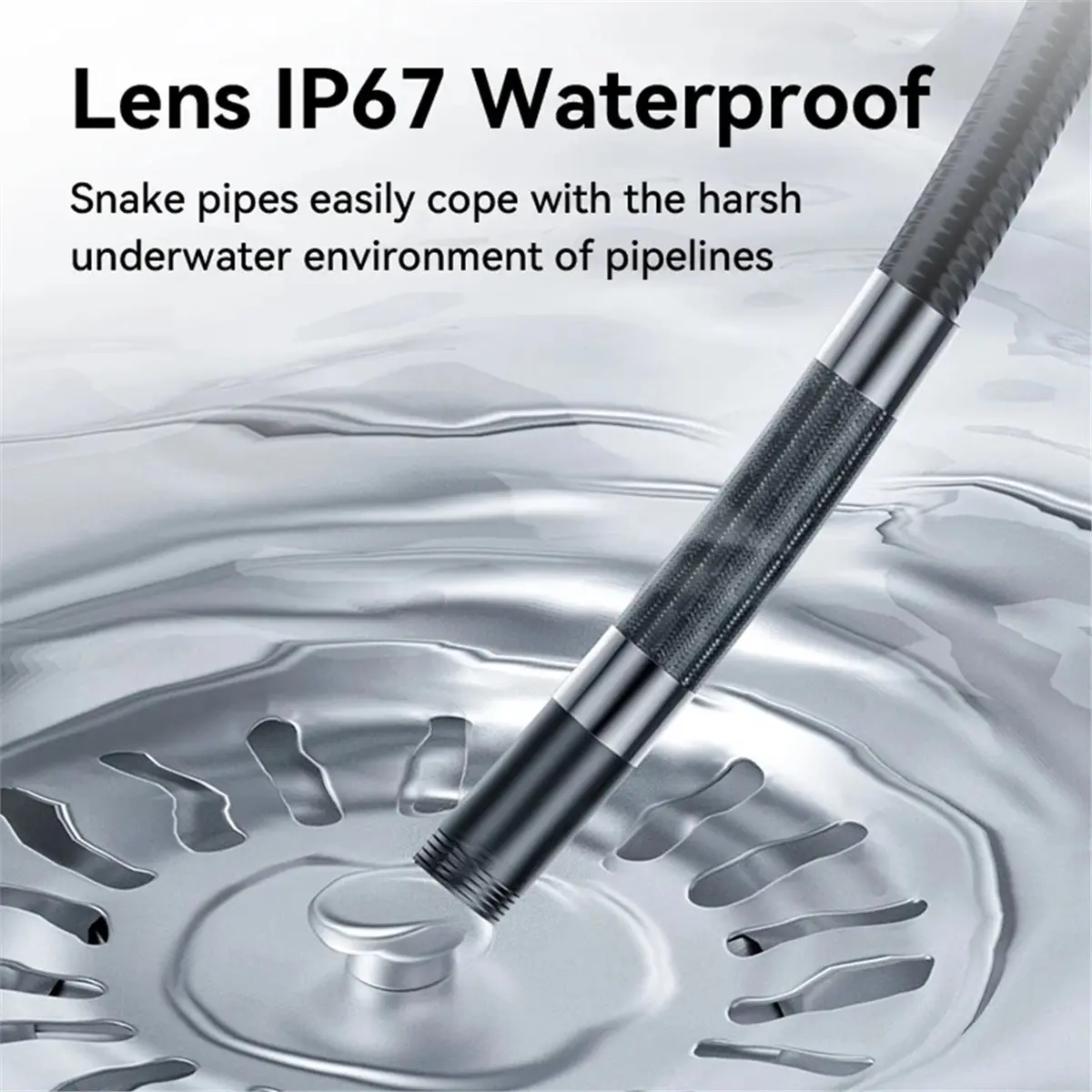 Two-Way 360 ° Rotating Borescope, 1080P Camera, Endoscope with Light, 8mm Waterproof Probe, Endoscope with Phone