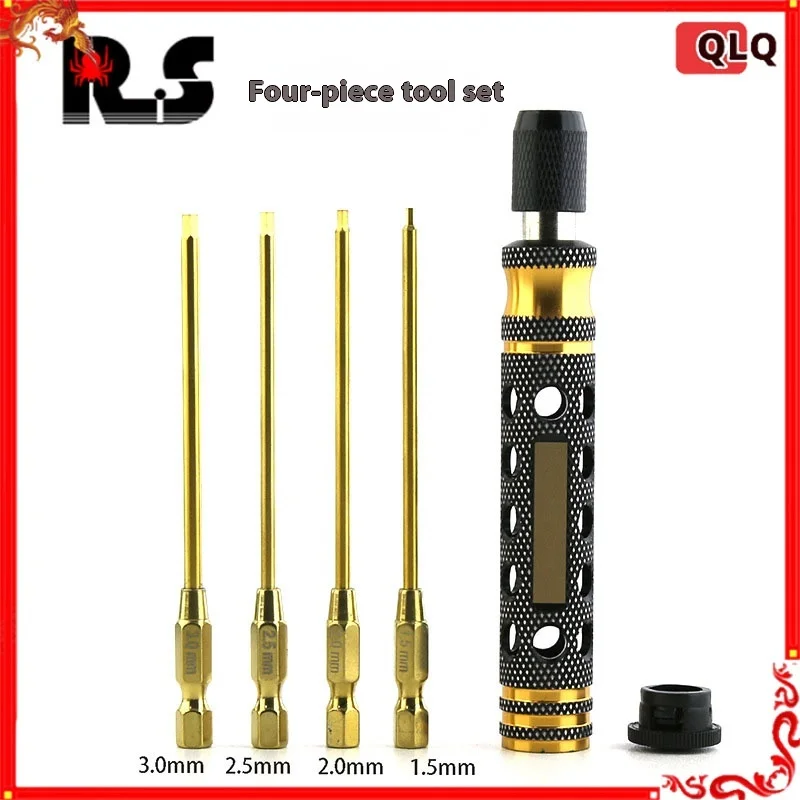 

RS Red Spider Titanium Coated Inner Hex Wrench Boat Model Repair Tool with Strengthened Blade for Airplane and Car Models