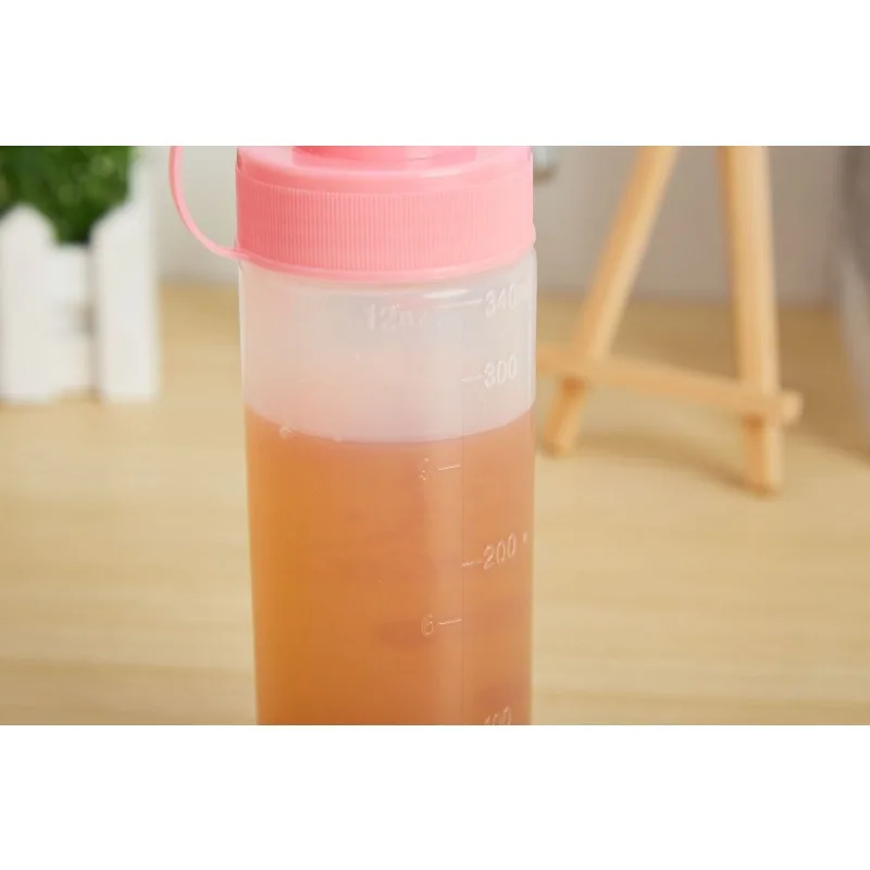 かわいいハローキティボトル漫画女性Ktプリント家庭用キッチン用品絞りボトルオイルポットサラダドレッシング収納卸売