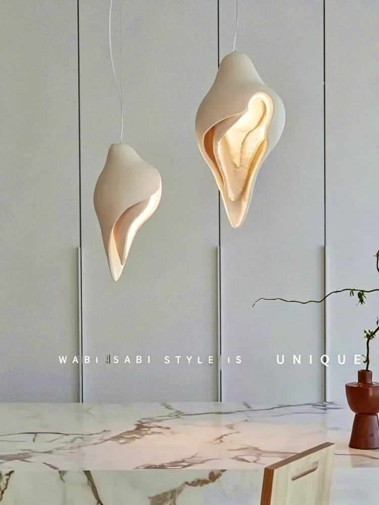Wabi sabi pendant light Creative Conch Light living room light table restaurant kitchen Island Decor interior staircase lamp