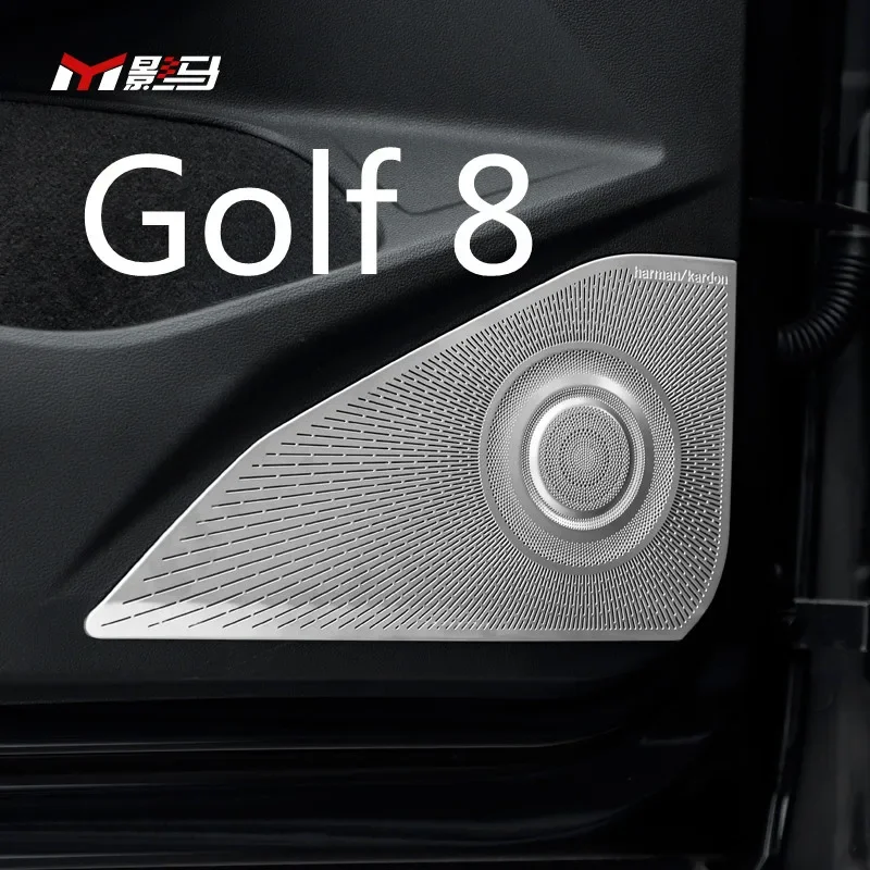 Специальный дверной клаксон для Volkswagen Golf 8 MK8 golf8, Сменное внутреннее звуковое кольцо, защитная декоративная наклейка, аксессуары