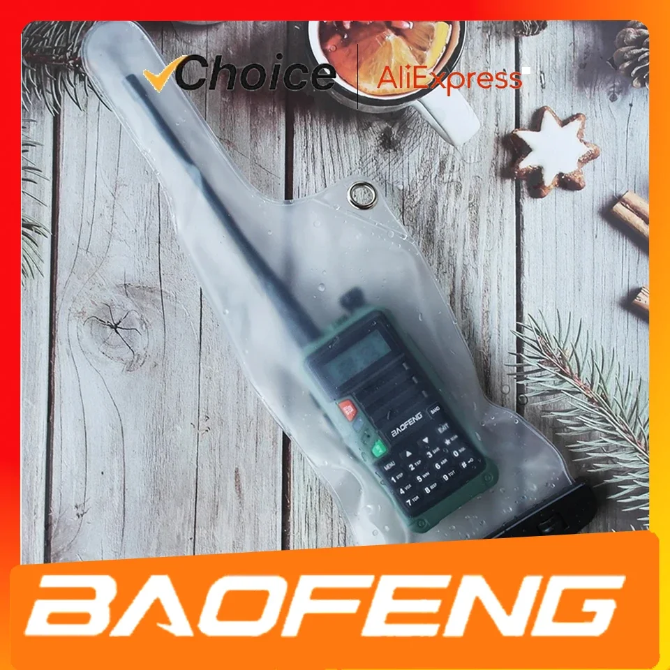 Baofeng UV-5R BF-888S UV-17 UV-18 UV-22 워키토키 방수 가방 케이스 파우치, 휴대폰 방수 가방