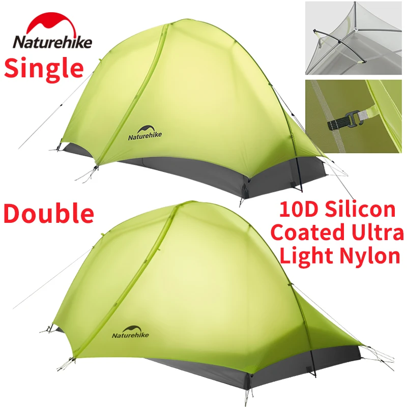 

Naturehike Star Trail EXT Походная палатка 10D с силиконовым покрытием Сверхлегкий нейлон Устойчивость к дождю и атмосферным воздействиям Уровень 7, Устойчивость к ветру Самостоятельное