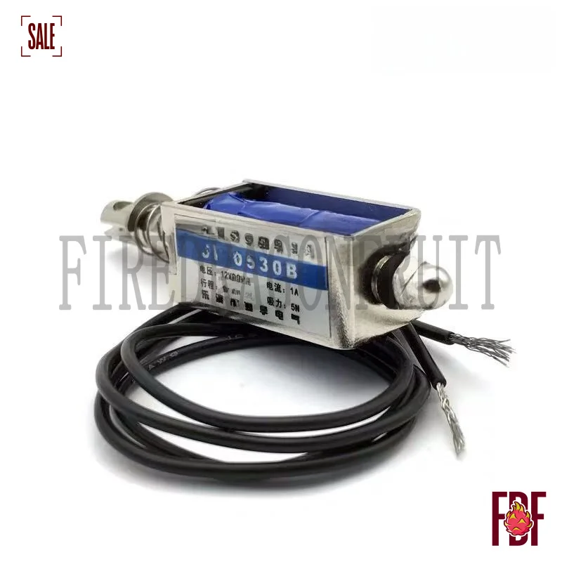 

Электромагнит соленоидный JF0530B, толкающе-тянущий, рамного типа, 6В, 12В, 24В, с сквозным отверстием, для промышленной автоматизации и систем запирания