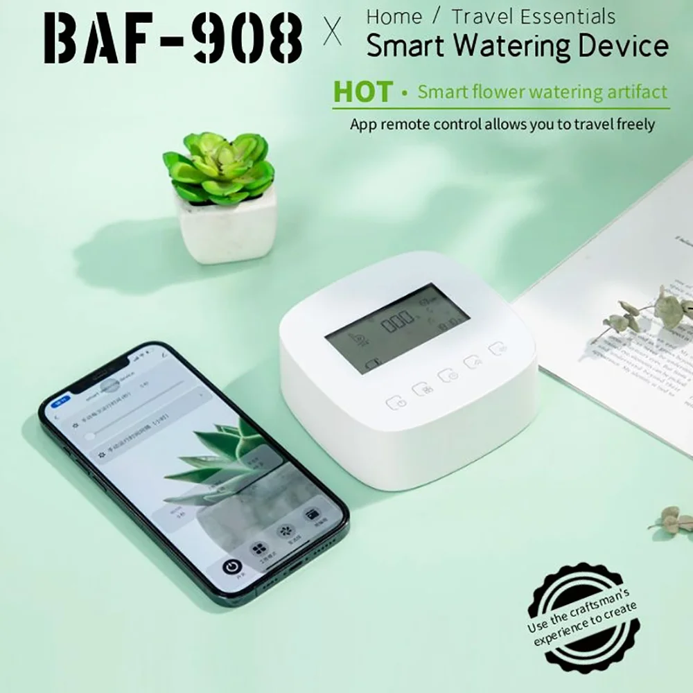 WIFI Double Pump Automatic Watering Device Drip Irrigation System Garden Timer Lithium Battery Solar Charging Tuya Smart Life