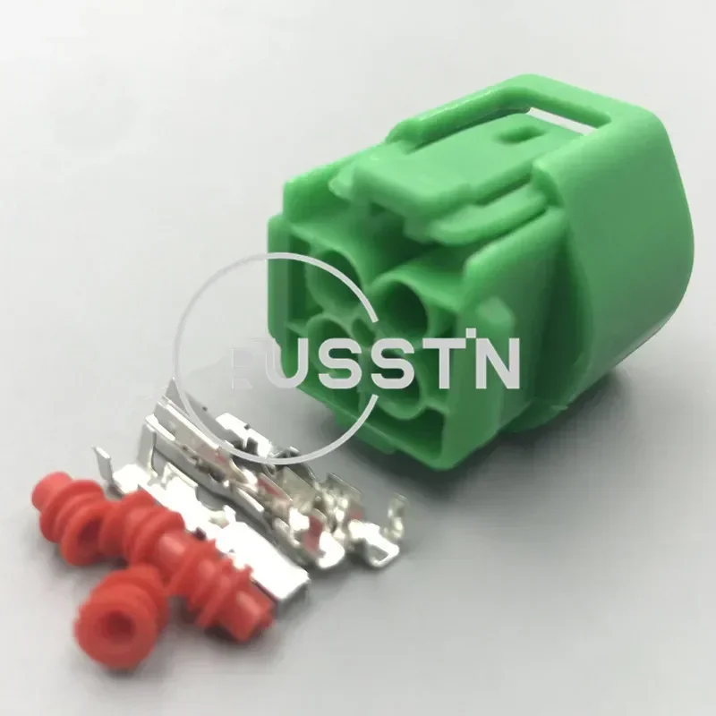 1 Set 4 Way Auto Electrical Plug Car Modification Parts Green Waterproof Cable Harness Socket AC Assembly 6189-0545 90980-11964