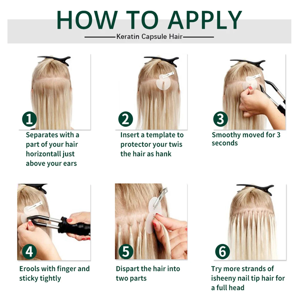 フュージョン K チップヘアストレート 12-20 インチケラチンチップ人毛カプセル 50 ピース/パック 30 グラムホット事前結合髪女性のための