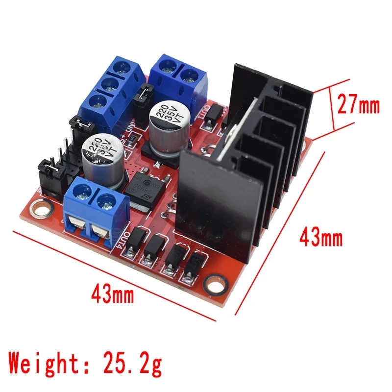 1pcs L298N driver board module L298 stepper motor smart car robot breadboard High Power