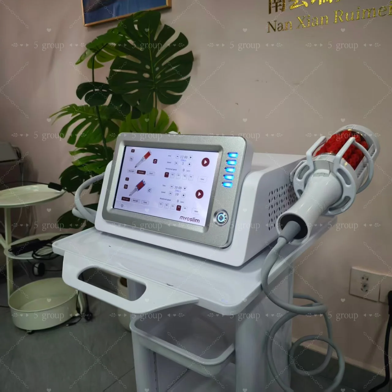 تشكيل الجسم استرخاء العضلات 2 في 1 EMS myoslim 5D تدليك الأسطوانة الكهرومغناطيسية العضلات ممارسة التدريب الجسم التخسيس النحت #1