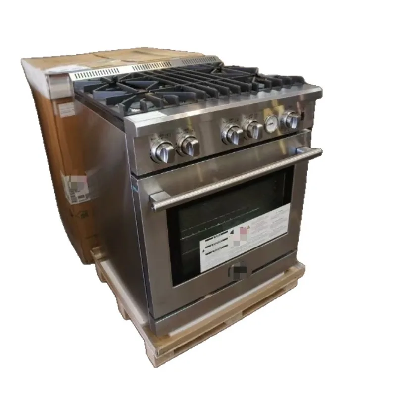 

5 gas multi-head burner gas stove with standing one-piece gas stove with oven