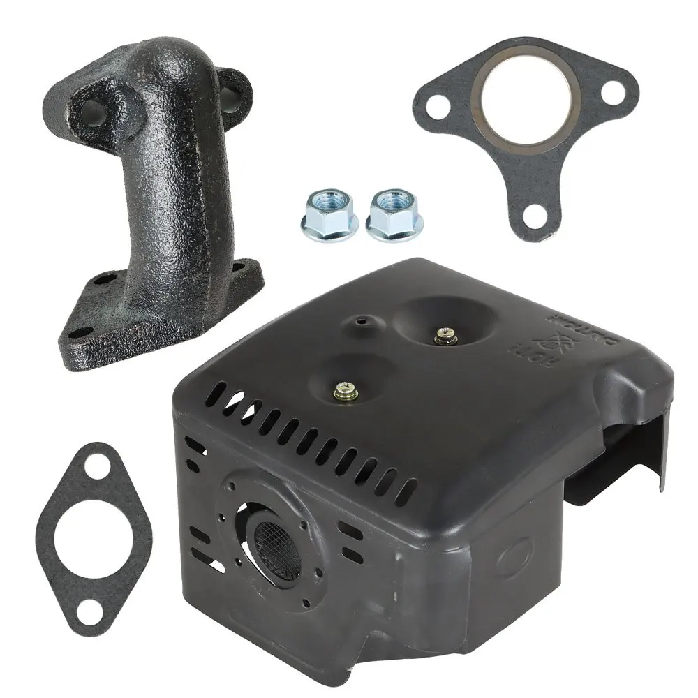 

Lawn Mower Part Muffler Kit Replacement For Honda GX240 8HP GX270 9HP Muffler With Gasket Replacement For 8HP 9HP Lawn Mowers