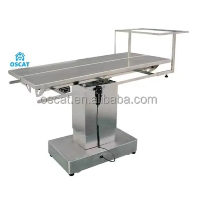 OSCAT Veterinary Table Electric Height Adjustable Animal Operating Table With Heating 304 Stainless Steel Veterinary Equipment