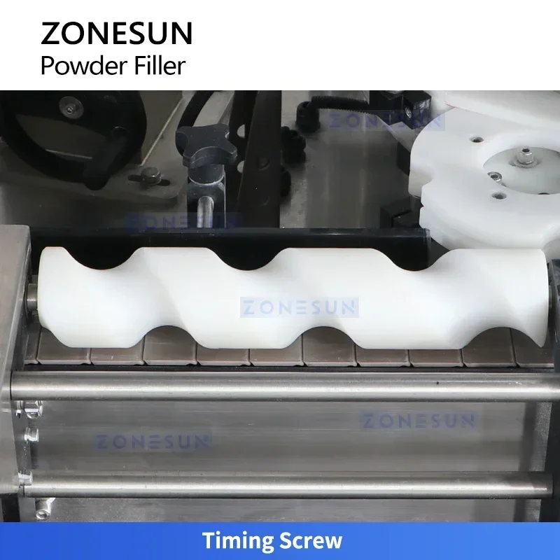 ZONESUN ZS-FM7A Riempitore automatico a coclea per polvere secca con sistema rotante ad alta velocità per imballaggi industriali di precisione