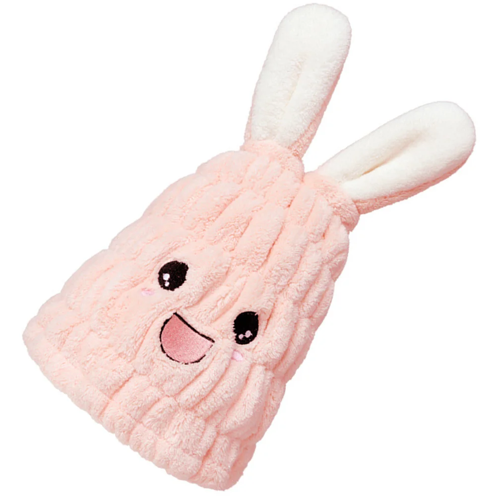 لطيف أرنب الأذن منشفة الشعر التفاف غطاء ماصة سريعة الجافة قبعة لينة مريحة على المدى الطويل استخدام رحلة الفندق المنزل