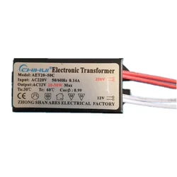 1 PC High quality Sufficient Power Electronic Transformer For Halogen Lamp AC 220V AC 12V power 20W-50W 3 year warranty!