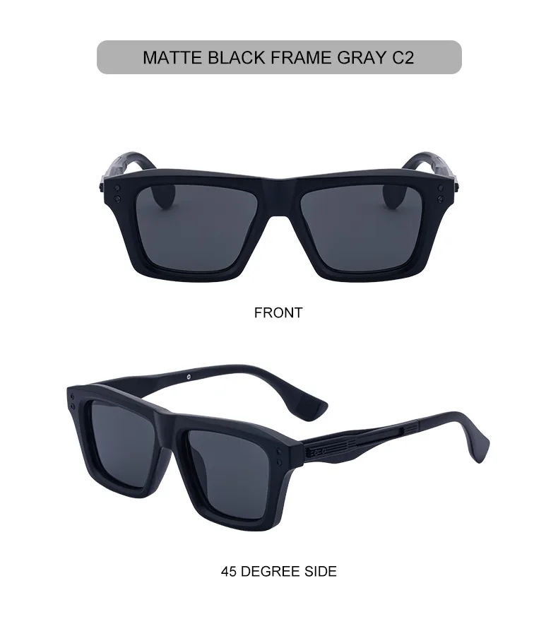 Klassische Steampunk Quadratische Sonnenbrille für Herren 2026 Luxusmarke Mode Outdoor Punk Sonnenbrillen für Männer Retro Fahrbrillen – Detail 11