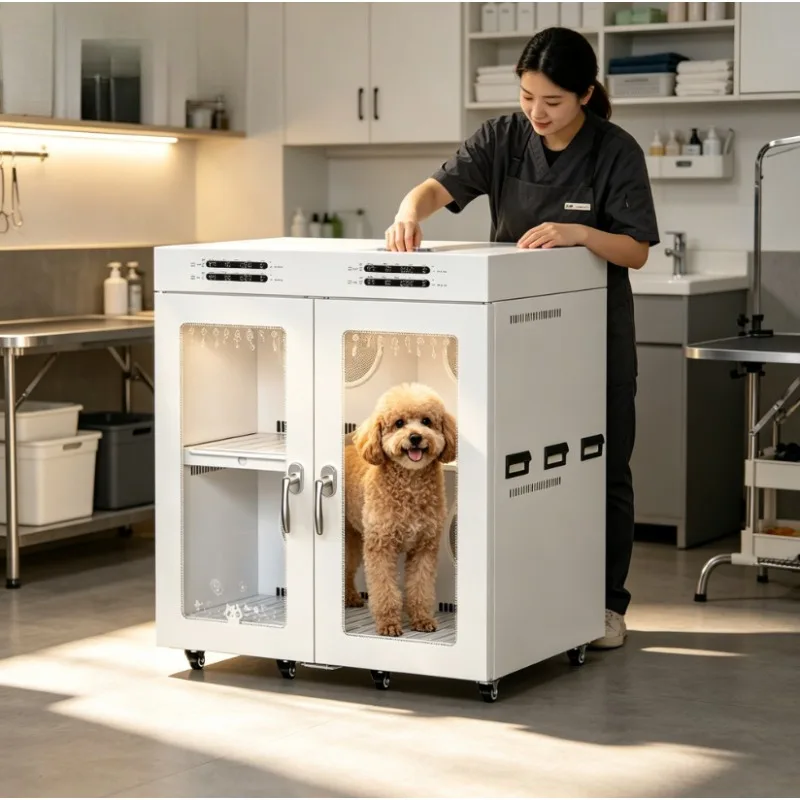 Custom Household Automatic Pet Drying Box Intelligent Pet Grooming Dryer Cabinet for Dogs Cats Small Medium Pets Daily Home Care