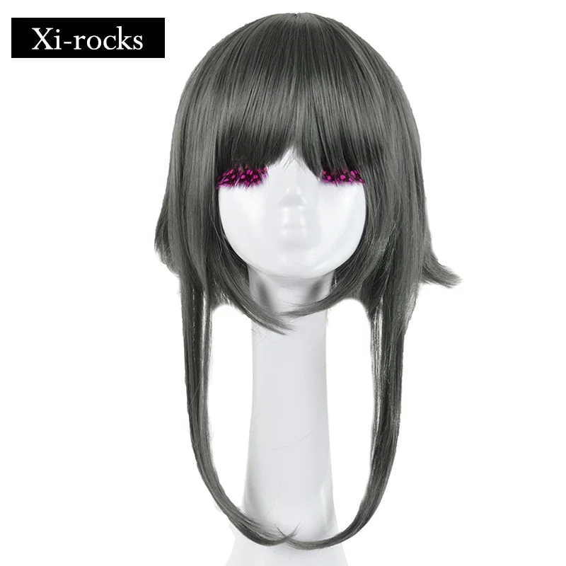 

3042 Xi.Rocks серый длинный термостойкий синтетический косплей парик VOCALOID Anime Luo Tianyi заколка волос