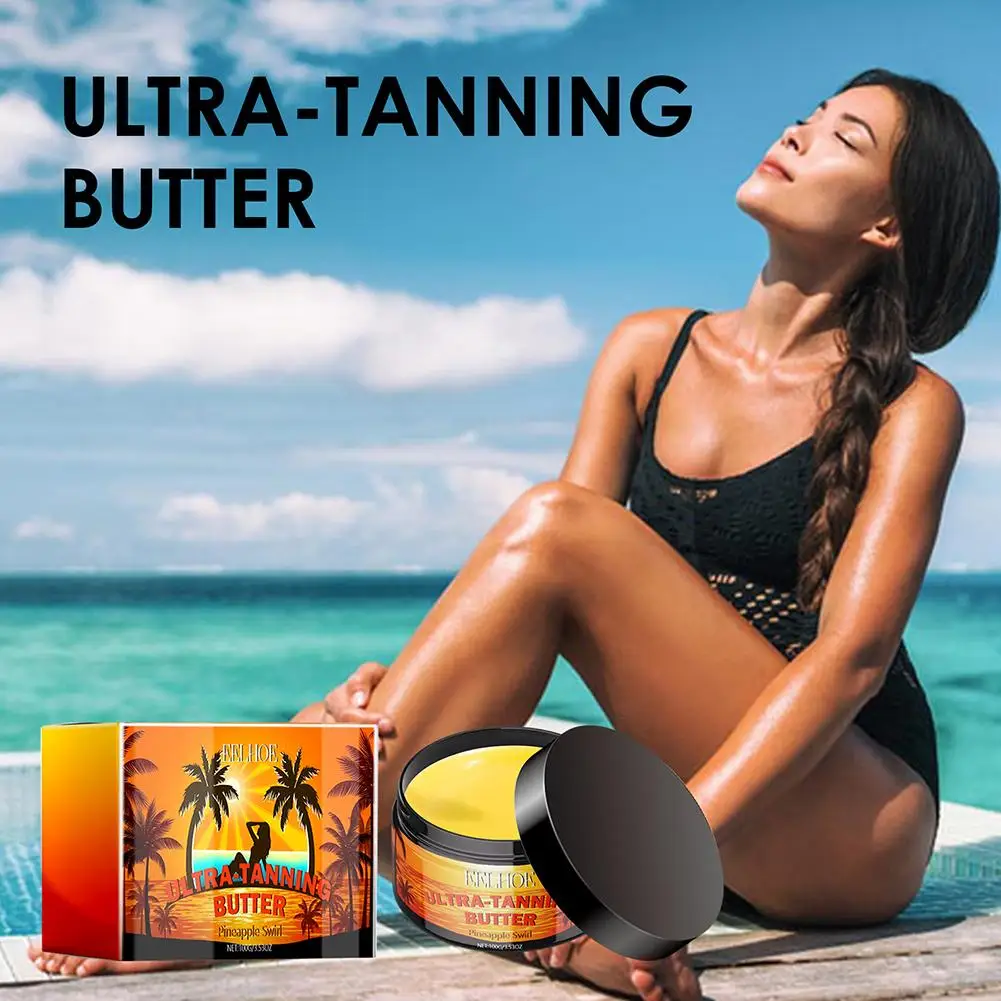 Tanning Skin Gel Cream Deep Tanning Long-lasting Moisturizing Quick Absorption Antioxidant Repair Gentle Formula Skin Care