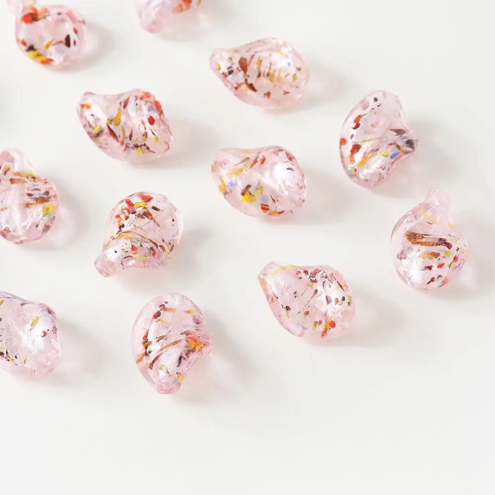 6PCS 20*15mm Irregular Glass Beads for Jewelry Making Necklace Supplies Findings DIY Handmade Bracelet Beaded Accessories