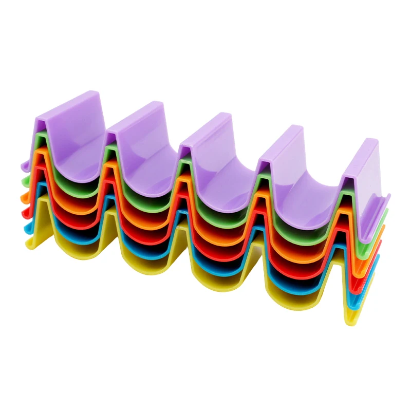 Creative Mexican Pancake Roll Display Rack Wave Shape Tortilla Taco Shelf Food Holder For Cafes