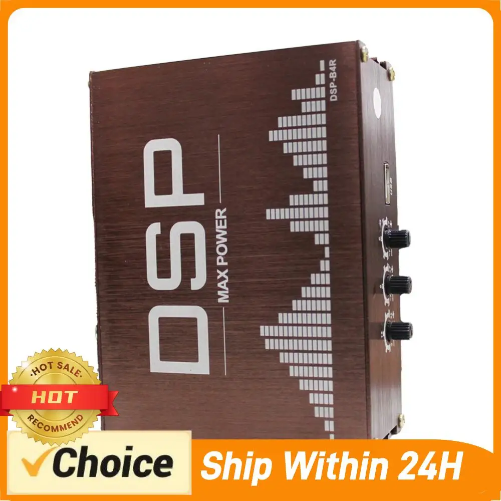 

Автомобильный цифровой аудиопроцессор DSP 4x50 Вт с поддержкой управления через приложение, усилитель мощности DSP для автомобиля